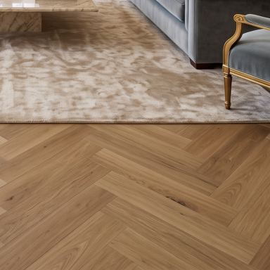 Fischgräten Design Parkettboden für Villa aus Vinyl